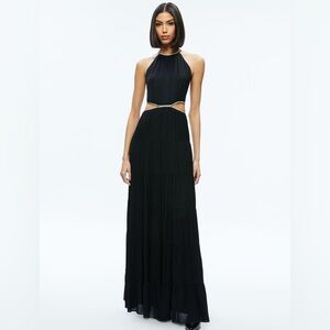 ALICE AND OLIVIA MYRTICE EMBELLISHED CUT OUT MAXI DRESS |SIZE 6| SOLD OUT ONLINE
